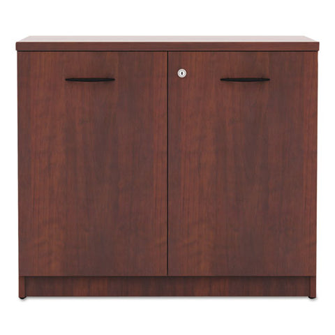 Image of Alera Valencia Series Storage Cabinet, 34 1/8w X 22 7/8d X 29 1/2h, Medium Cherry