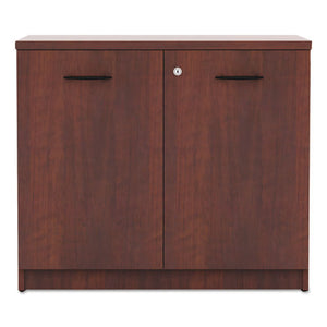 Alera Valencia Series Storage Cabinet, 34 1/8w X 22 7/8d X 29 1/2h, Medium Cherry