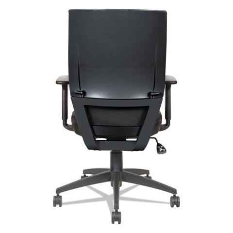 Image of Alera Eb-t Series Synchro Mid-back Flip-arm Chair, Supports Up To 275 Lbs, Black Seat/black Back, Black Base