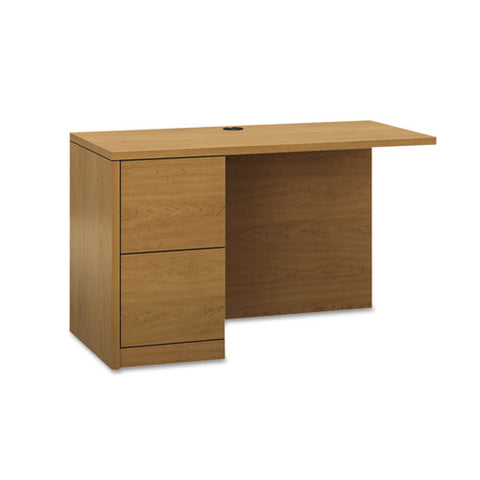 Image of 10500 Series L Workstation Return, Full-height Left Ped, 48w X 24d, Mahogany