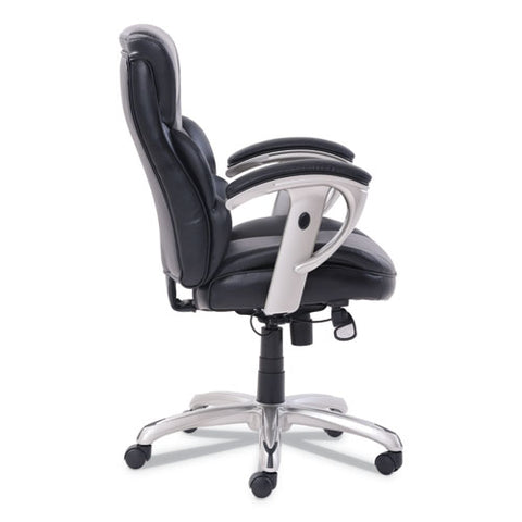 Image of Emerson Task Chair, Supports Up To 300 Lbs., Black Seat/black Back, Silver Base