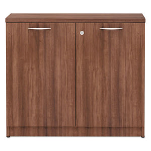 Alera Valencia Series Storage Cabinet, 34 1/8w X 22 7/8d X 29 1/2h, Modern Walnut