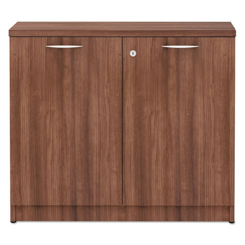 Image of Alera Valencia Series Storage Cabinet, 34 1/8w X 22 7/8d X 29 1/2h, Modern Walnut