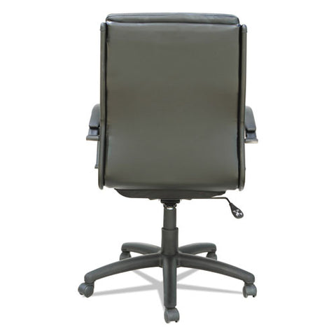 Image of Alera Neratoli Mid-back Slim Profile Chair, Supports Up To 275 Lbs, Black Seat/black Back, Black Base