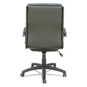 Alera Neratoli Mid-back Slim Profile Chair, Supports Up To 275 Lbs, Black Seat/black Back, Black Base