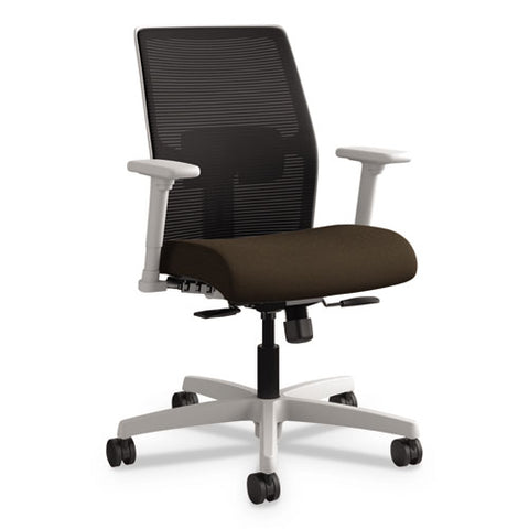 Image of Ignition Series Mid-back Work Chair, Supports Up To 300 Lbs., Black Seat/black Back, Black Base