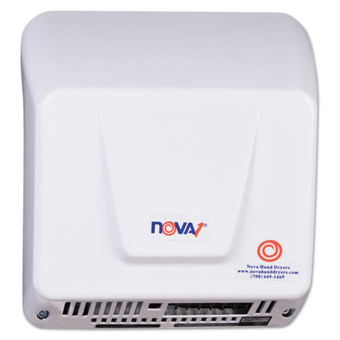 Image of Nova Hand Dryer, 110-240v, Aluminum, White