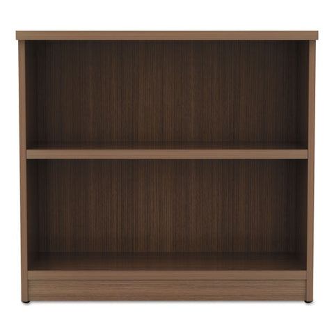 Image of Alera Valencia Series Bookcase,two-shelf, 31 3/4w X 14d X 29 1/2h, Modern Walnut