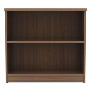 Alera Valencia Series Bookcase,two-shelf, 31 3/4w X 14d X 29 1/2h, Modern Walnut