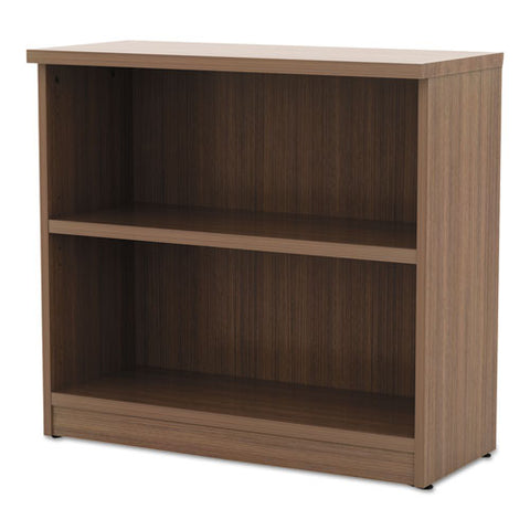 Image of Alera Valencia Series Bookcase,two-shelf, 31 3/4w X 14d X 29 1/2h, Modern Walnut