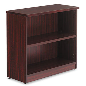 Alera Valencia Series Bookcase, Two-shelf, 31 3/4w X 14d X 29 1/2h, Mahogany