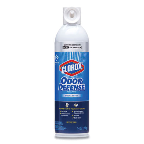 Image of Commercial Solutions Odor Defense, Clean Air, 14 Oz Aerosol, 12/carton