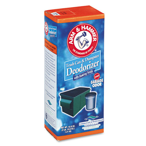 Image of Trash Can & Dumpster Deodorizer With Baking Soda, Unscented, Powder, 30 Lb