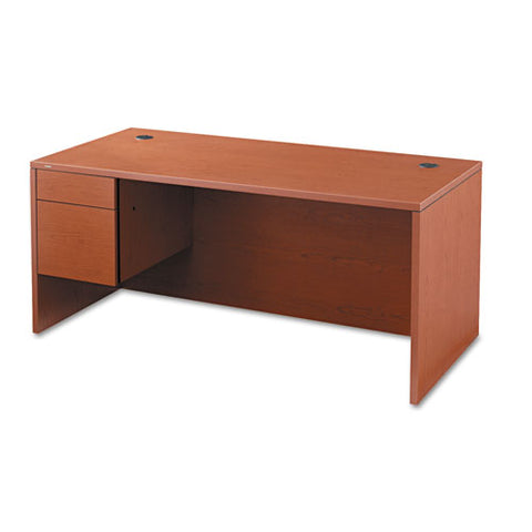 Image of 10500 Series "l" Right 3/4 Height Pedestal Desk, 66w X 30d X 29.5h, Harvest