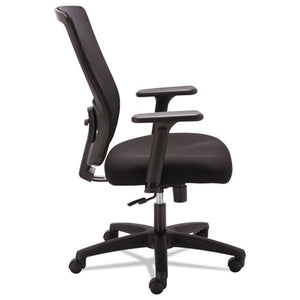 Alera Envy Series Mesh High-back Swivel/tilt Chair, Supports Up To 250 Lbs., Black Seat/black Back, Black Base