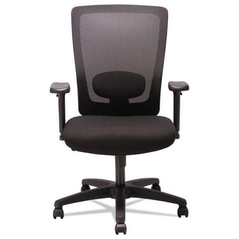 Image of Alera Envy Series Mesh High-back Swivel/tilt Chair, Supports Up To 250 Lbs., Black Seat/black Back, Black Base