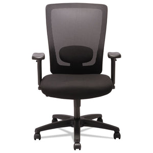 Alera Envy Series Mesh High-back Swivel/tilt Chair, Supports Up To 250 Lbs., Black Seat/black Back, Black Base