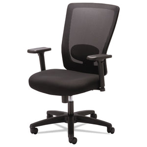 Alera Envy Series Mesh High-back Swivel/tilt Chair, Supports Up To 250 Lbs., Black Seat/black Back, Black Base