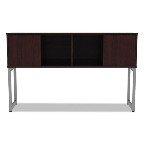 Image of Alera Open Office Desk Series Hutch, 59w X 15d X 36.38h, Mahogany