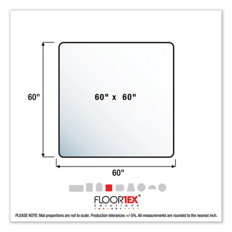 Image of Cleartex Ultimat Xxl Polycarbonate Chair Mat For Hard Floors, 60 X 79, Clear