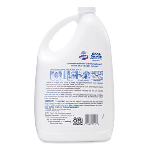 Image of Commercial Solutions Odor Defense Air/fabric Spray, Clean Air, 1 Gal Bottle, 4/carton