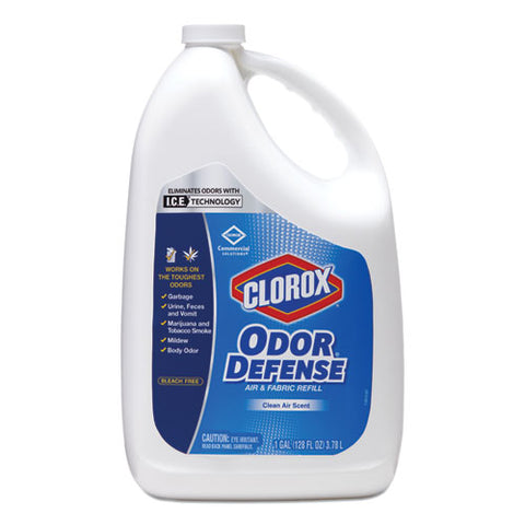 Image of Commercial Solutions Odor Defense Air/fabric Spray, Clean Air, 1 Gal Bottle, 4/carton