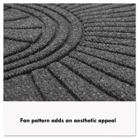 Image of Ecoguard Diamond Floor Mat, Single Fan, 36 X 72, Charcoal