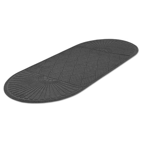 Image of Ecoguard Diamond Floor Mat, Single Fan, 36 X 72, Charcoal