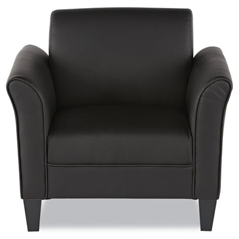 Image of Alera Reception Lounge Sofa Series Club Chair, 35.43'' X 30.70'' X 32.28'', Black Seat/black Back, Black Base