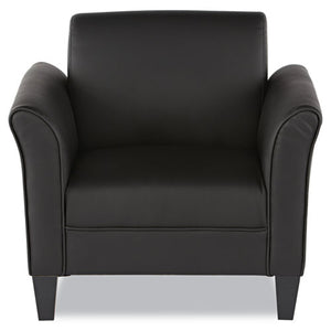 Alera Reception Lounge Sofa Series Club Chair, 35.43'' X 30.70'' X 32.28'', Black Seat/black Back, Black Base