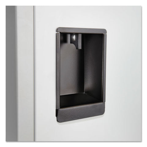 Image of Double-tier Locker, 12w X 18d X 78h, Two-tone Gray