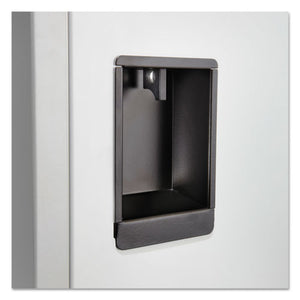 Double-tier Locker, 12w X 18d X 78h, Two-tone Gray