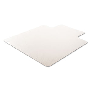 Rollamat Frequent Use Chair Mat, Med Pile Carpet, Flat, 45 X 53, Wide Lipped, Clear