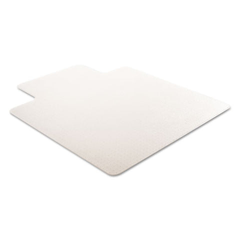 Image of Rollamat Frequent Use Chair Mat, Med Pile Carpet, Flat, 45 X 53, Wide Lipped, Clear