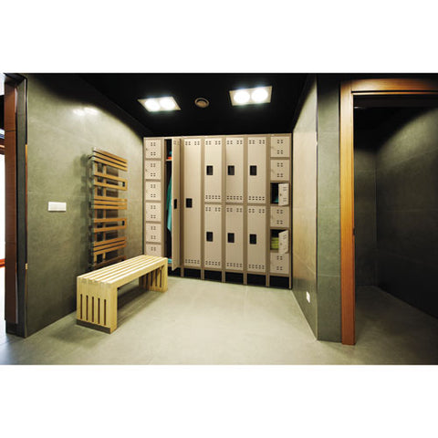 Image of Box Locker, 12w X 18d X 78h, Two-tone Tan