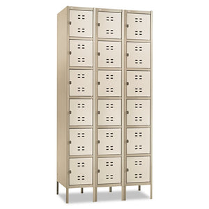 Box Locker, 12w X 18d X 78h, Two-tone Tan