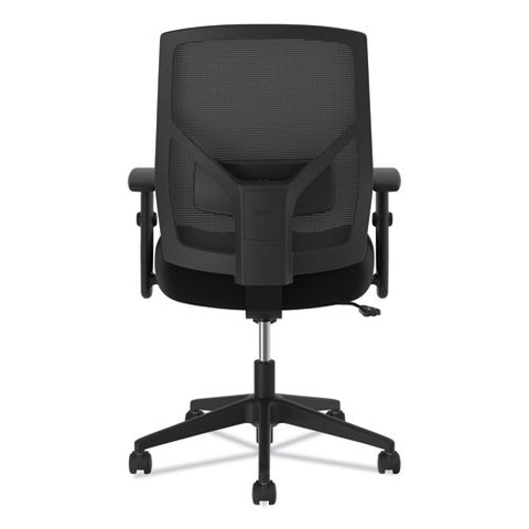 Image of Vl581 High-back Task Chair, Supports Up To 250 Lbs., Black Seat/black Back, Black Base