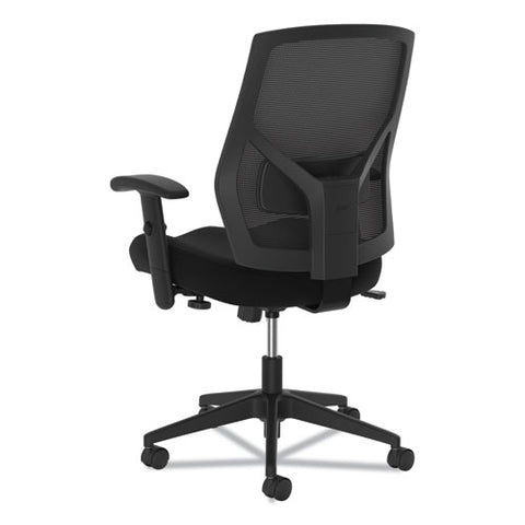 Image of Vl581 High-back Task Chair, Supports Up To 250 Lbs., Black Seat/black Back, Black Base