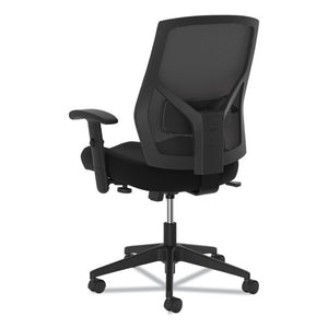 Vl581 High-back Task Chair, Supports Up To 250 Lbs., Black Seat/black Back, Black Base