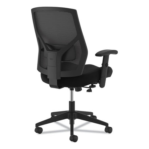 Image of Vl581 High-back Task Chair, Supports Up To 250 Lbs., Black Seat/black Back, Black Base