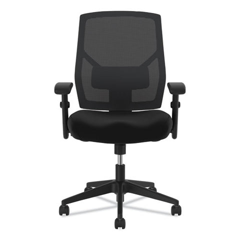 Image of Vl581 High-back Task Chair, Supports Up To 250 Lbs., Black Seat/black Back, Black Base