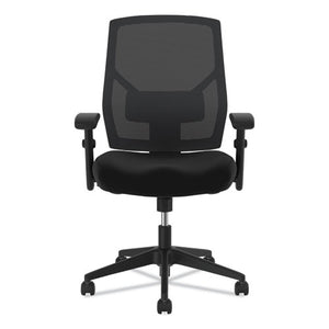 Vl581 High-back Task Chair, Supports Up To 250 Lbs., Black Seat/black Back, Black Base