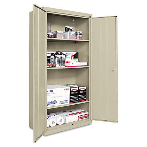 Image of Economy Assembled Storage Cabinet, 36w X 18d X 72h, Putty