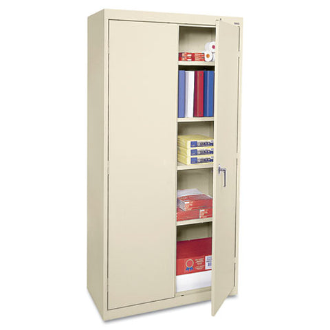 Image of Economy Assembled Storage Cabinet, 36w X 18d X 72h, Putty