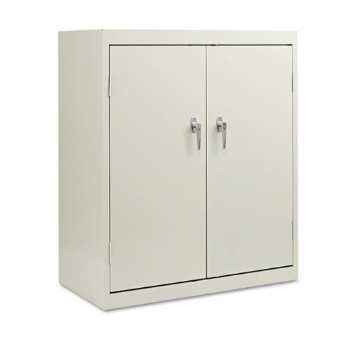 Image of Assembled 42" High Storage Cabinet, W/adjustable Shelves, 36w X 18d, Light Gray