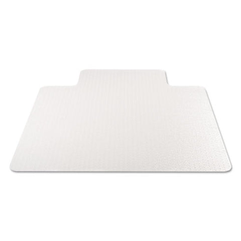 Image of Economat Occasional Use Chair Mat For Low Pile Carpet, 45 X 53, Wide Lipped, Clear