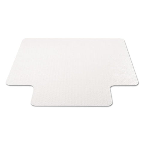 Image of Economat Occasional Use Chair Mat For Low Pile Carpet, 45 X 53, Wide Lipped, Clear