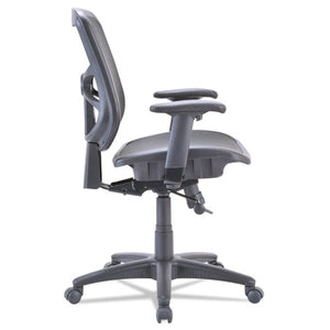 Alera Elusion Series Mesh Mid-back Swivel/tilt Chair, Supports Up To 275 Lbs., Black Seat/black Back, Black Base