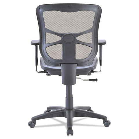 Image of Alera Elusion Series Mesh Mid-back Swivel/tilt Chair, Supports Up To 275 Lbs., Black Seat/black Back, Black Base