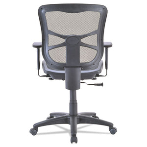 Alera Elusion Series Mesh Mid-back Swivel/tilt Chair, Supports Up To 275 Lbs., Black Seat/black Back, Black Base